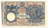 5 lire 1956 ebay SKU: 24715/I Cartamoneta.com 5 Lire Biglietto di Stato Vittorio Emanuele III Floreale 24/02/1922 BB+ 24715/I