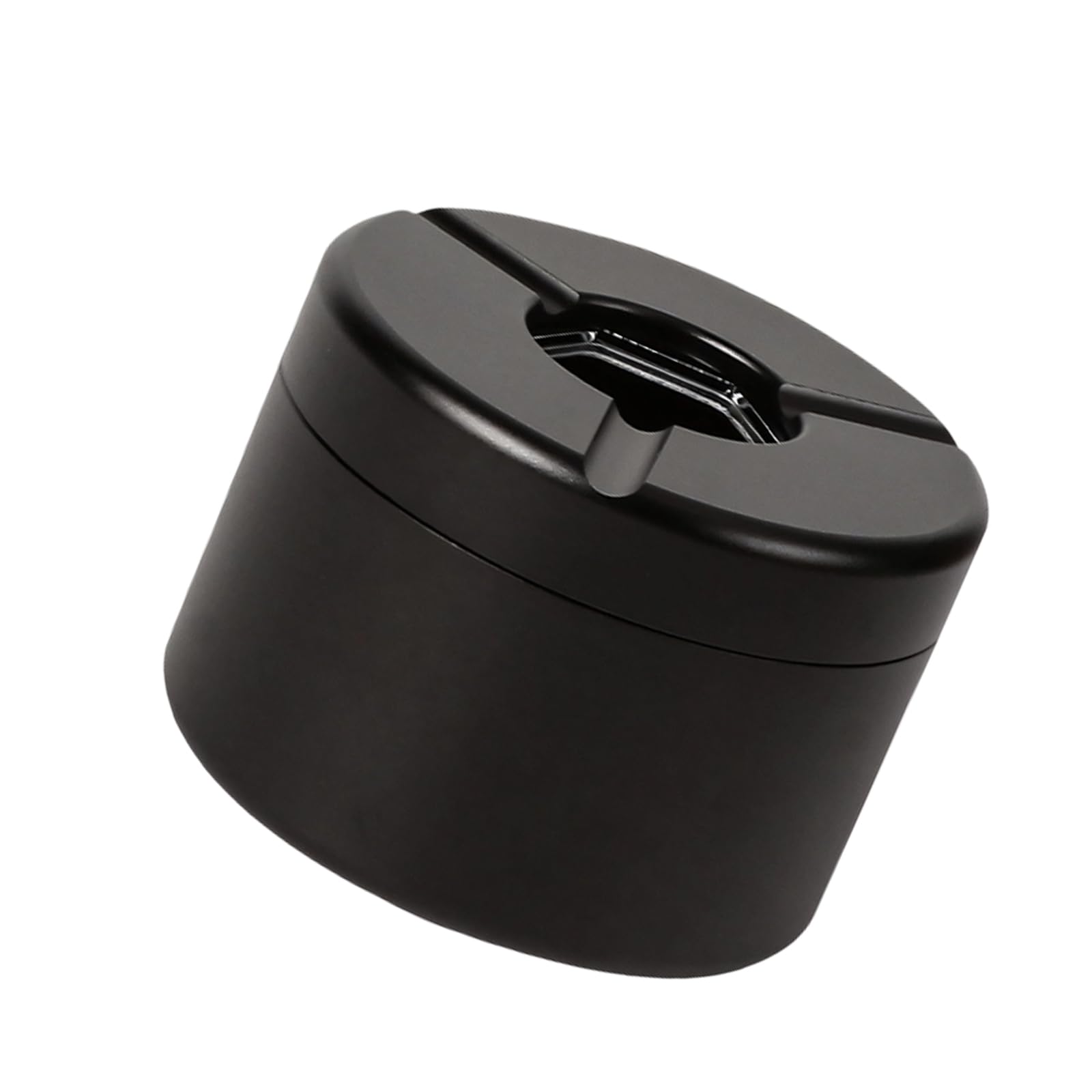 Twist Open Car Ashtray Aluminum with Nonslip Bottom for Safe Driving Conditions High Temperature Resistant Metal Ashtray with Lid