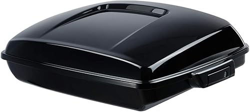 Miniatura 2 de XFMT baúl para motocicleta, para equipaje, 5.5 pulgadas de profundidad, color negro