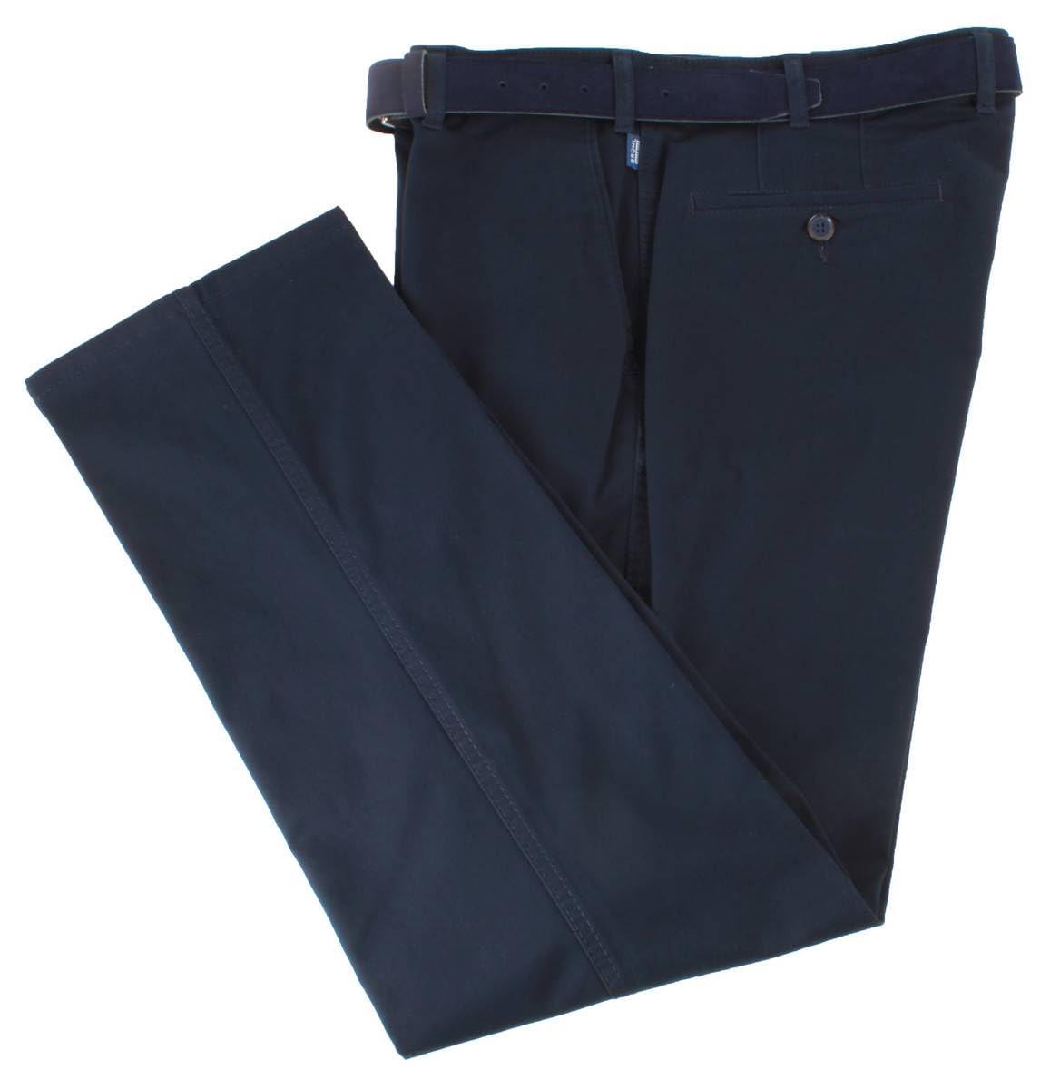 Bruhl Mens Montana Four Seasons Pima Cotton Pants - Marine Navy - W36 L32