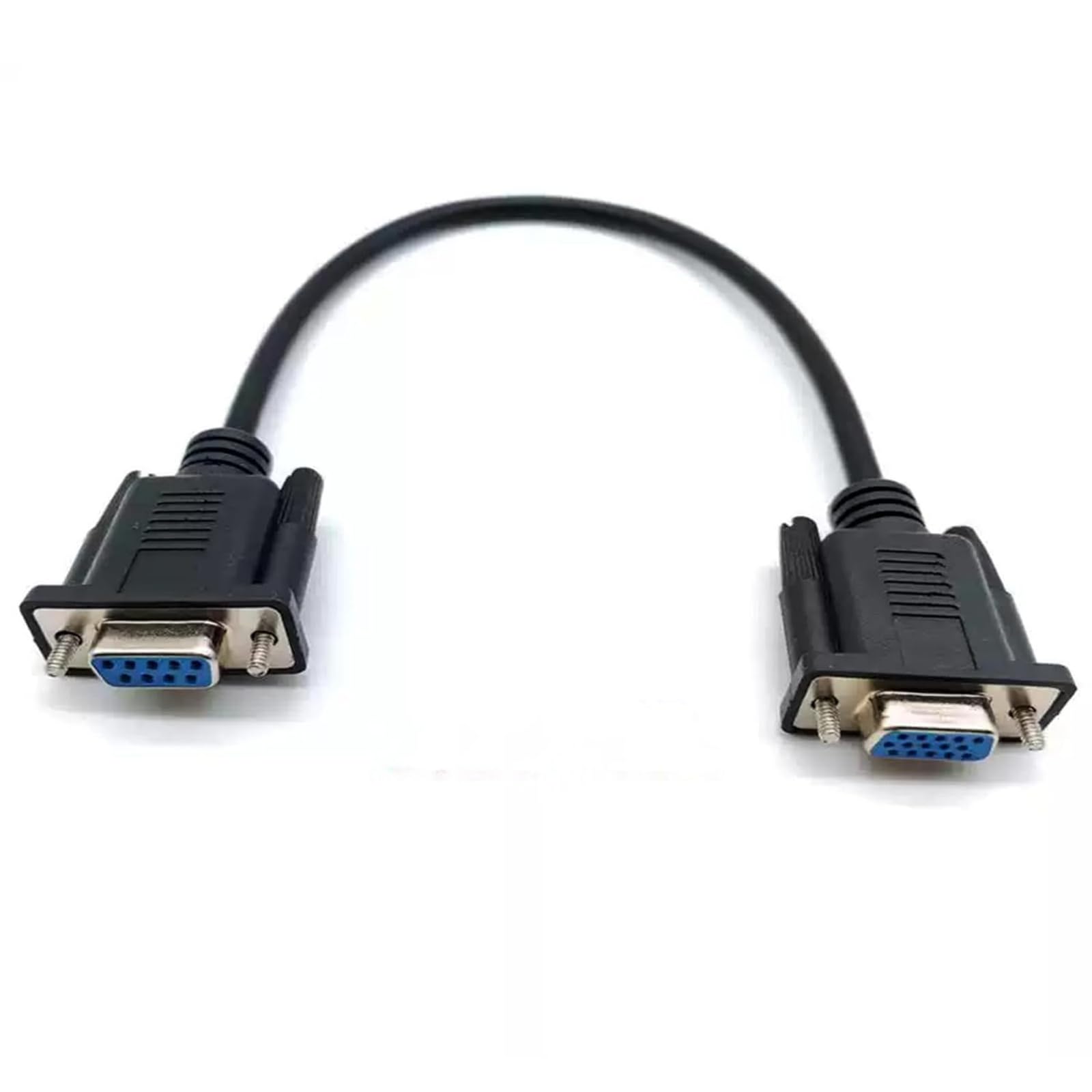 Cavo di trasmissione dati da DB9 femmina a VGA femmina a 15 pin a tre file da VGA a DB9 seriale RS232 cavo dati per la trasmissione reciproca di segnali tra dispositivi video a 9 pin e