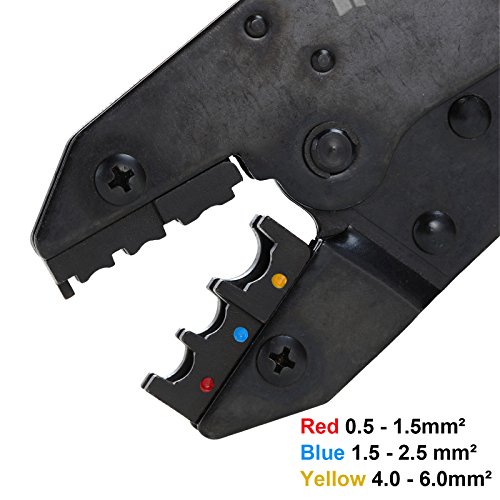 Voilamart Insulated Wire Crimper, Ratcheting Crimper Wire Terminals Connectors Plier Tool For 22-10Awg #TOP3