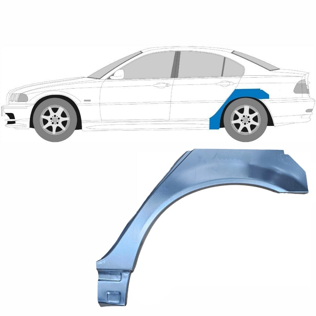 Reparaturblech kleiner hinterer Kotflügel für BMW 3 E46 1998-2006 / Links
