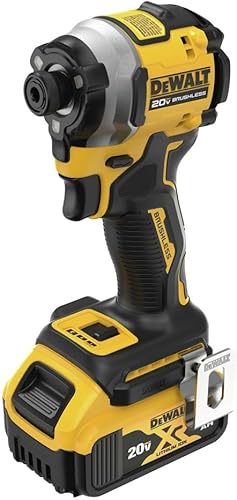 Miniatura 4 de DEWALT DCF850P1R 20 V MAX ATOMIC Li-Ion sin escobillas de 3 velocidades 1/4 pulg. Kit de destornillador de impacto inalámbrico (5 Ah)