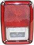 Evan-Fischer Tail Light Assembly Compatible with 2007-2017 Jeep Wrangler (JK) Passenger Side