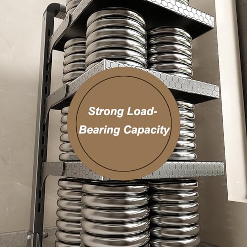 Adjustable Pots and Pans Organizer Rack for Cupboard & Countertop HeavyDuty Carbon Steel Storage Solution for CastIron Cookware & Kitchen Essentials - Image 5