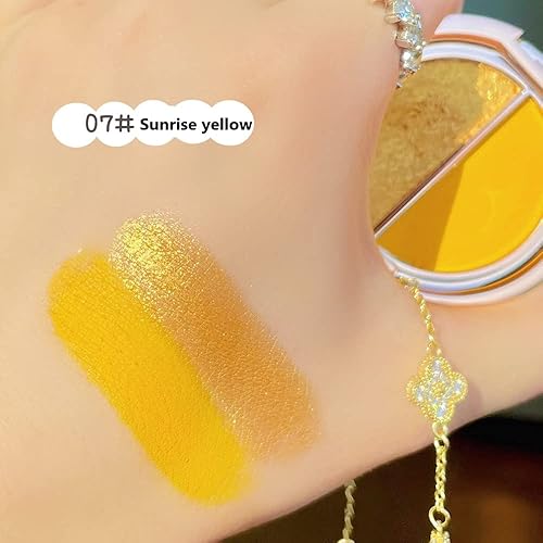 Miniatura 2 de Timipoo Sombra de ojos de doble color paleta de maquillaje de ojos de alto pigmento polvo de sombra de ojos de metal brillante mate sombra de ojos