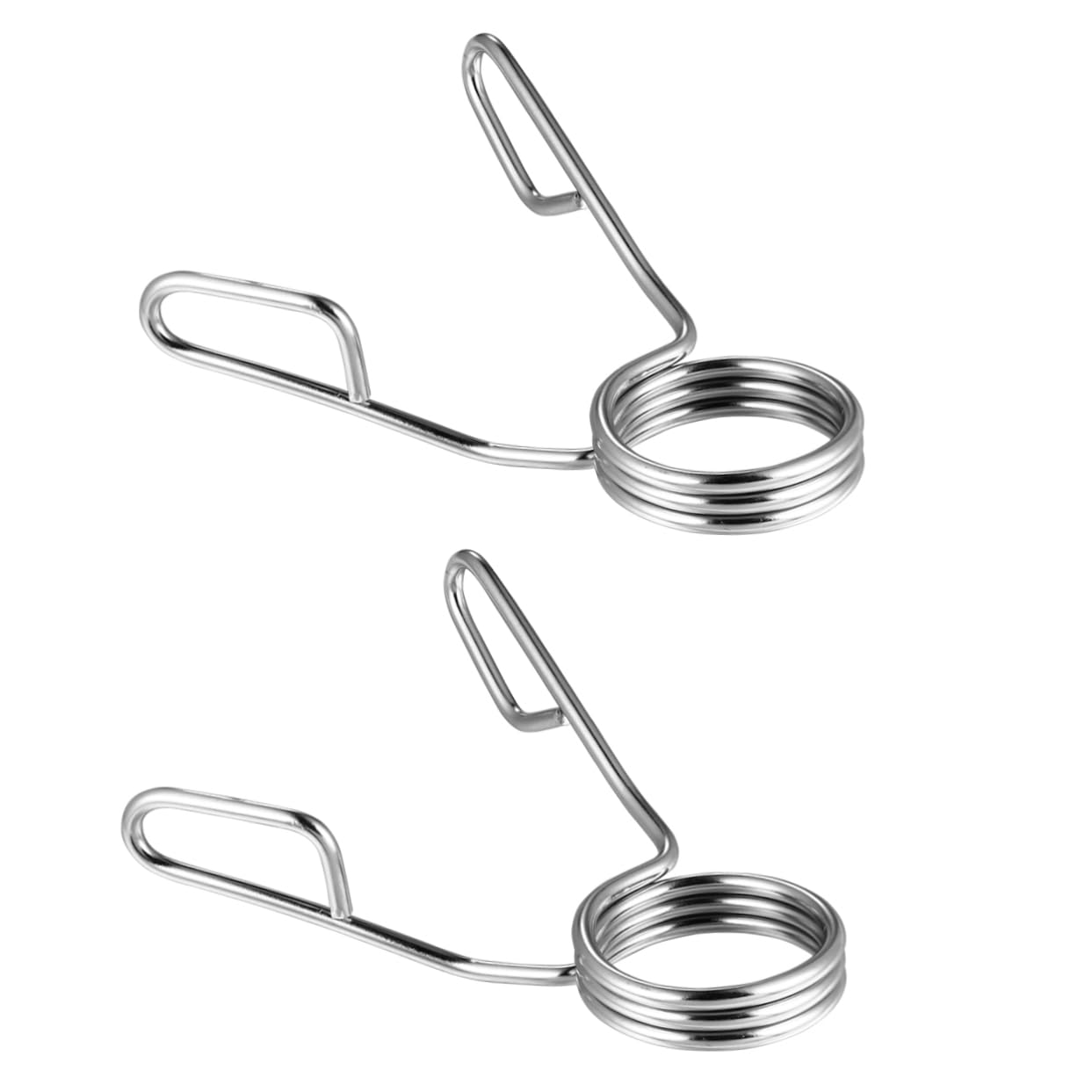 GOOHOCHY 2pcs Barbell Dumbbell Spring Clamp Collar Gym Equipment for Barbell Clamps Weightlifting Clasp Clip