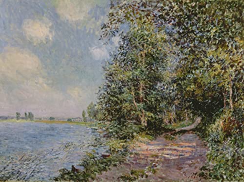 Tableau impressionniste l'Après-midi d'août par Alfred Sisley 60x90cm