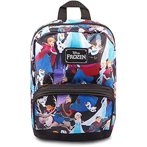 Fast Forward New York Disney Frozen Mini Backpack for Women -- Canvas Disney Frozen Backpack Purse Shoulder Bag for Adults, Teens Cover