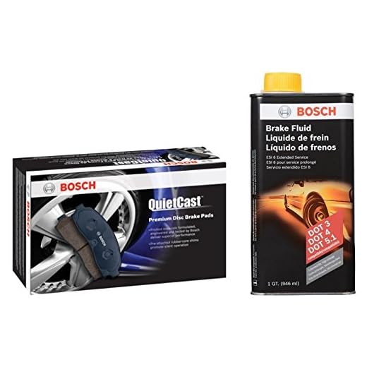 Bosch BC943 QuietCast Brake Pad Set and next generation Brake Fluid