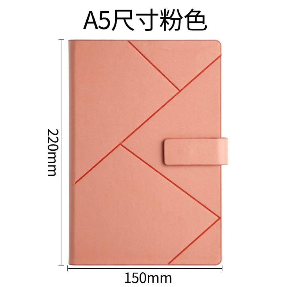 A5 Business Notebook PU Cuir Journaux Multicolore Aimant Boucle Agenda Planificateurs Budget Livre Bureau Fournitures Scolaires Papeterie,A,4pcs