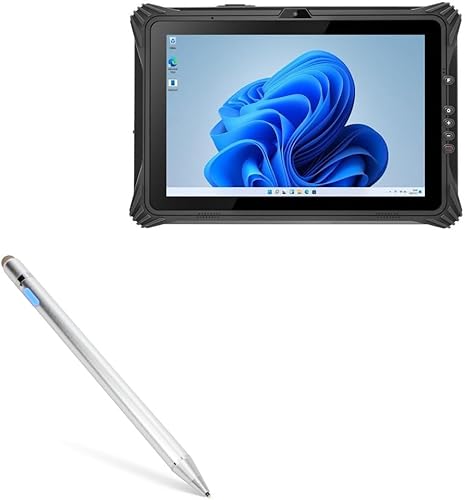 BoxWave Lápiz óptico compatible con Munbyn IRT09A, AccuPoint Active Stylus, lápiz digital electrónico con punta ultra fina, color plateado metálico