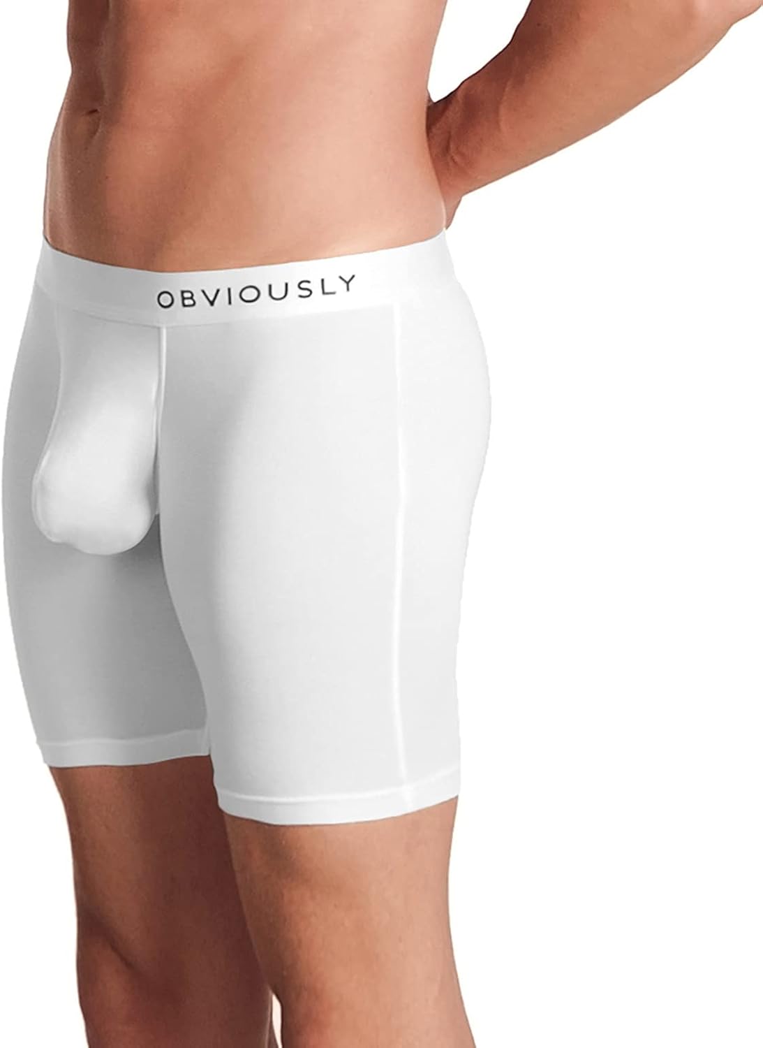 Obviously PrimeMan - Boxer Brief 6 inch Leg - White - Large