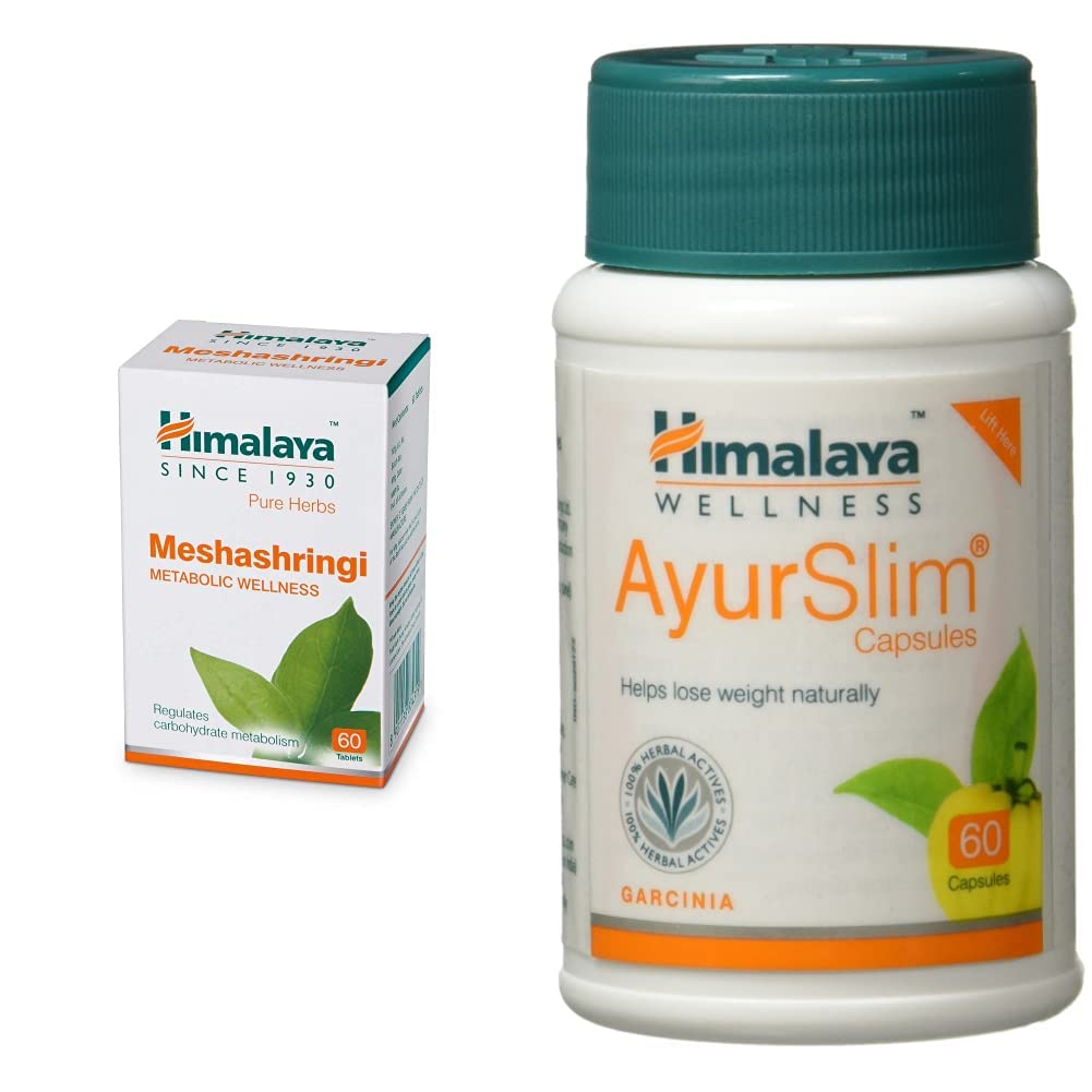 Himalaya Wellness Pure Herbs Meshashringi Metabolic Wellness - 60 Tablet & Ayurslim Capsules Weight Management - 60 Capsules (B08217DB39) Amazon Price History, Amazon Price Tracker