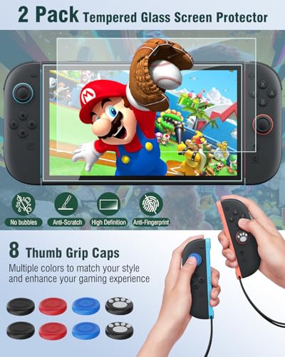 OLCLSS トラベルキャリーケース Nintendo Switch 2対応 - 超硬質保護/超大容量/ポータブル防水/ゲームカードスロット8個付き(ブラック)