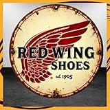 RED WING レッドウィング 丸型 ブリキ看板 アメリカン雑貨 ヴィンテージ