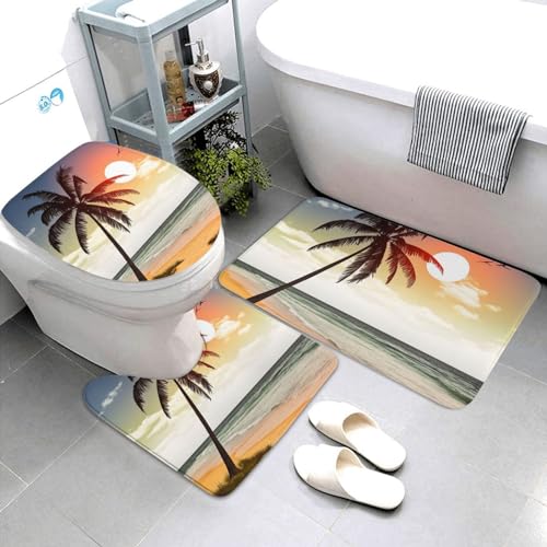 Tapis de bain microfibre absorbante avec tapis contour de WC - 4
