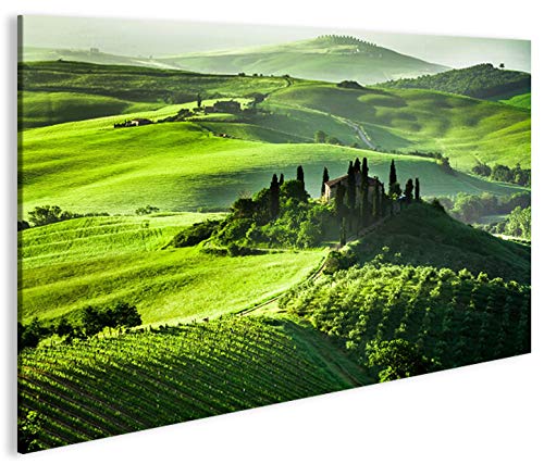 islandburner Cuadro sobre lienzo Toscana V6 Paisaje en Italia 1K XXL Póster Lienzo Lienzo Decoración Salón Marca
