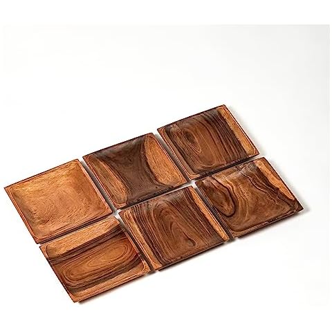 Casa/Legno Handcrafted 8 Inch Wooden Plates Cover
