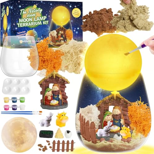 Decostatue Krippe Terrarium Set für Kinder - DIY Krippe Weihnachten...