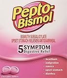 Pepto Bismol Individual Sealed 2 Tablets in a Packet (2 Boxes of 25 Packets) Total 100 Tablets