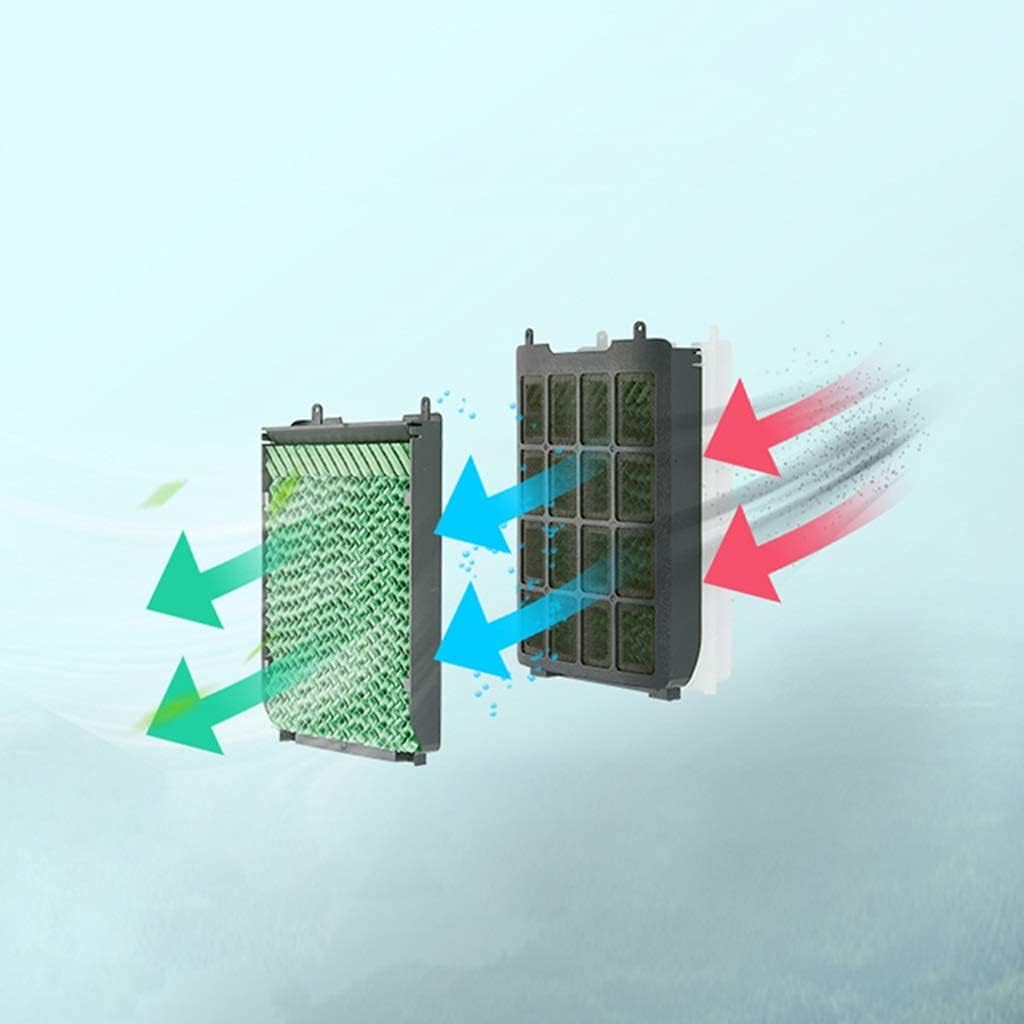 Air Cooler for Home Office Air Coolers Evaporative Coolers Air Conditioner Portable Evaporative Small Misting Humidifier Fan and Bladeless Noiseless Fan for Office Dorm Room(Free Ice Tr