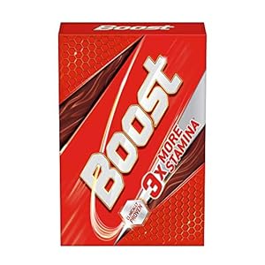 Boost Health, Energy & Sports Nutrition drink – 500 g Refill Pack, Fortified with 17 Essential Vitamins and Minerals
