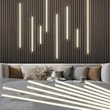 Gaahing 8pcs Recessed Linear Lighting Fixtures 200'/5.08M, 3000K Warm White LED Strip Light Kit with Touch Control & Self-Adhesive – Easy Installation for Slat Wall Panels, Under Cabinet