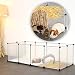 Dibea Valla para Animales Parque para Mascotas recinto Interior Ampliable 145x74x47 cm