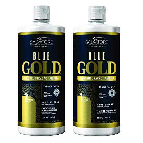 Escova Progressiva Salvatore Blue Gold 2x1 Litro