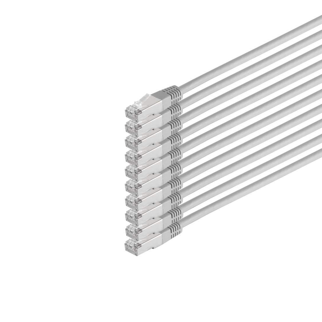 S/CONN maximum connectivity Netzwerkkabel-Patchkabel, cat 6, S/FTP, PIMF, Halogenfrei, VE10, 10m (75720-H-SET10)
