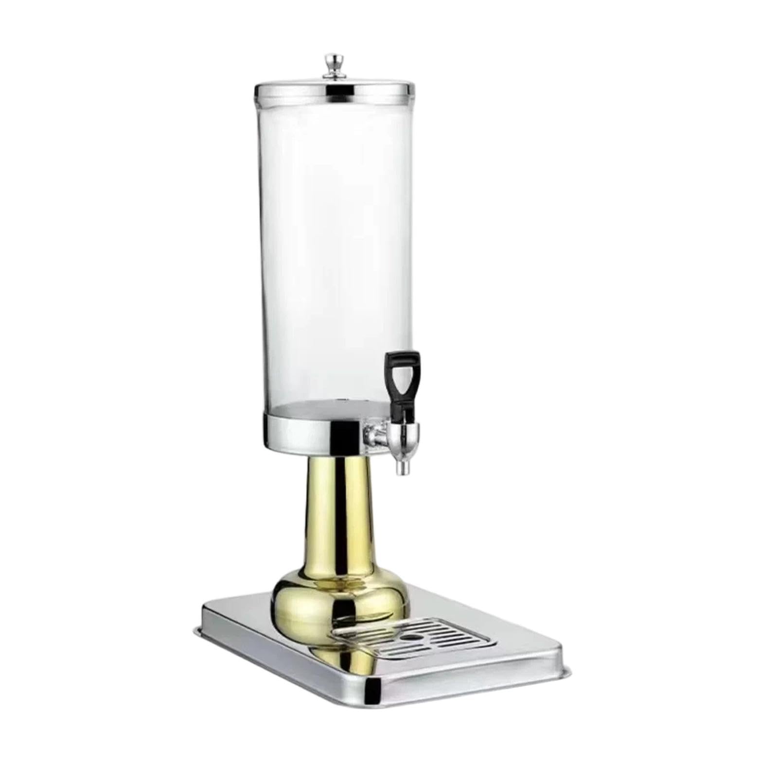 rockible Dispensador Automático de Agua Caliente Y Fría con Bandeja Antigoteo, 3 litros, para Restaurantes, Oro, Individual