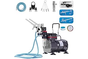 VIVOHOME Airbrush Compressor and Gun Kit: Precision and Versatility for Hobbyists and Artists