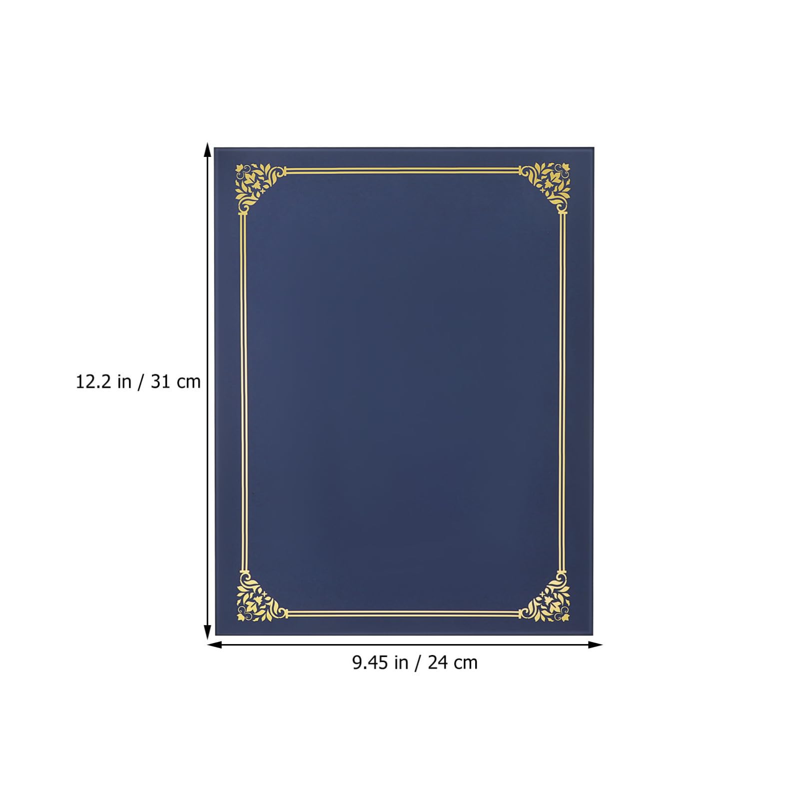 PartyKindom Certificate folders per documenti importanti e, bordo in lamina dorata, 30 pezzi, carta, formato 8,5 x 11, per certificati standard e cerimonie di laurea