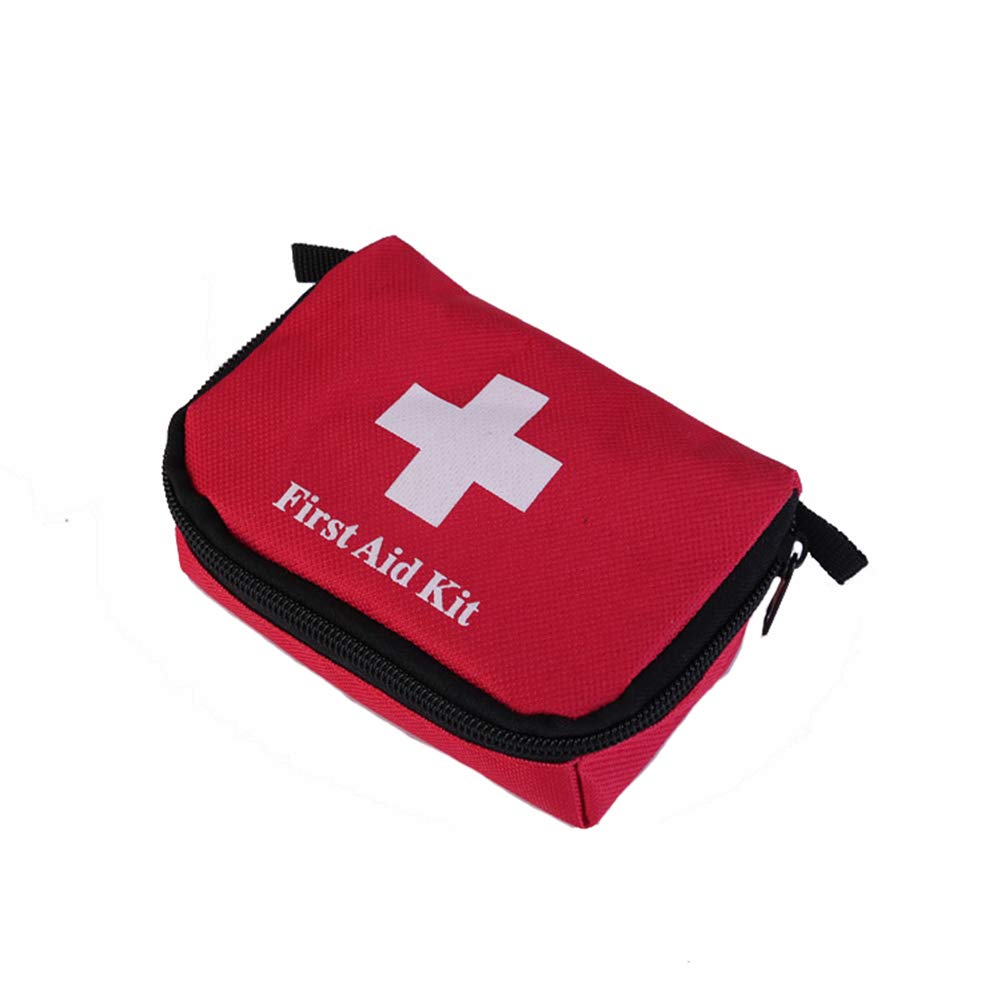 Wheelchair, Botiquín de Primeros Auxilios, botiquín de Primeros Auxilios Oxford para Exteriores, Equipo de Supervivencia de Cuidado portátil multifunción Rojo, Bolsa vacía 5,7 * 4"