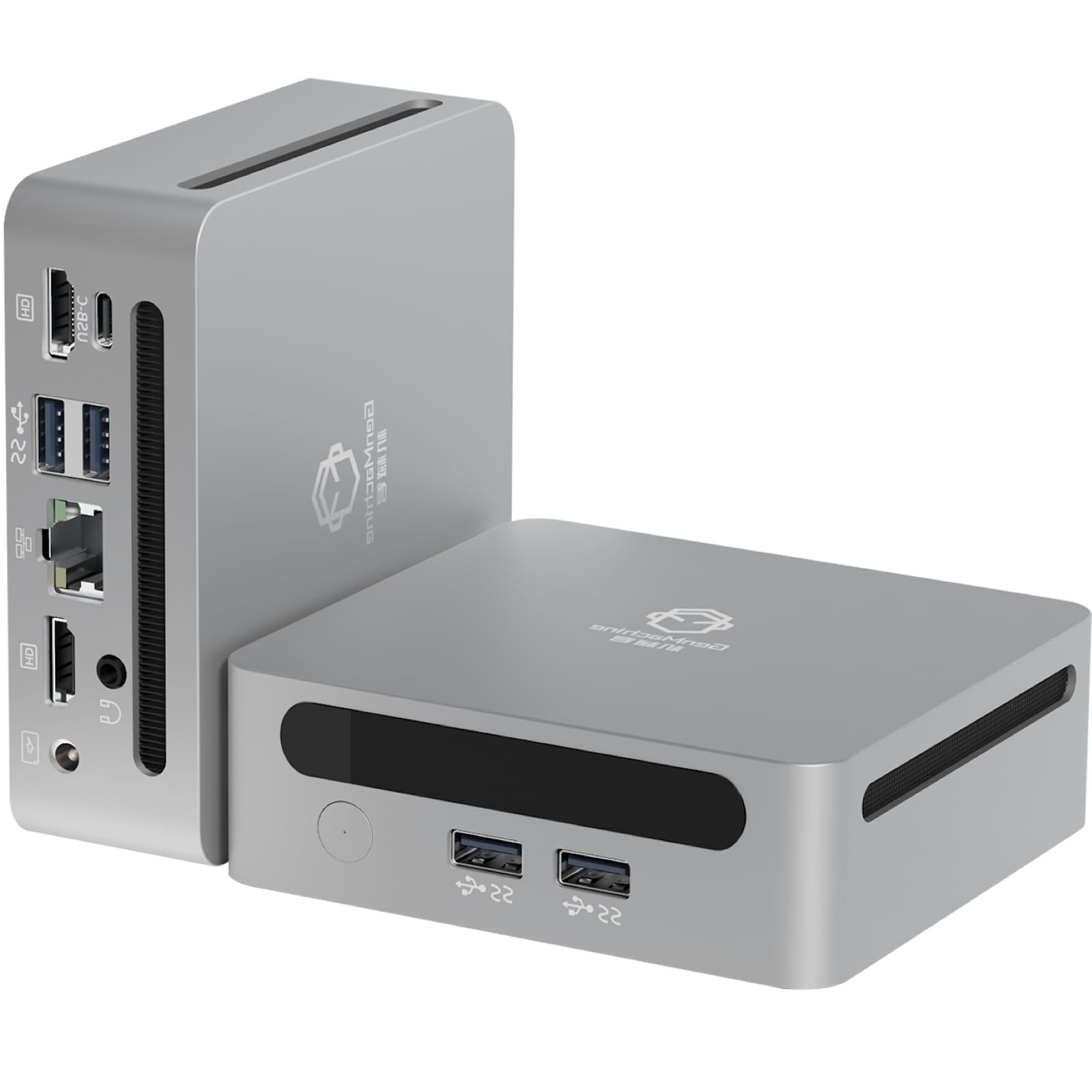 MIni PC 6600U (up to 4.5GHz) 16G LPDDR5 6400MHz 512GB SSD, AMD Radeon 660M, USB-C 4.0, 2.5G LAN, USB3.0 * 2 - Silver-image-31