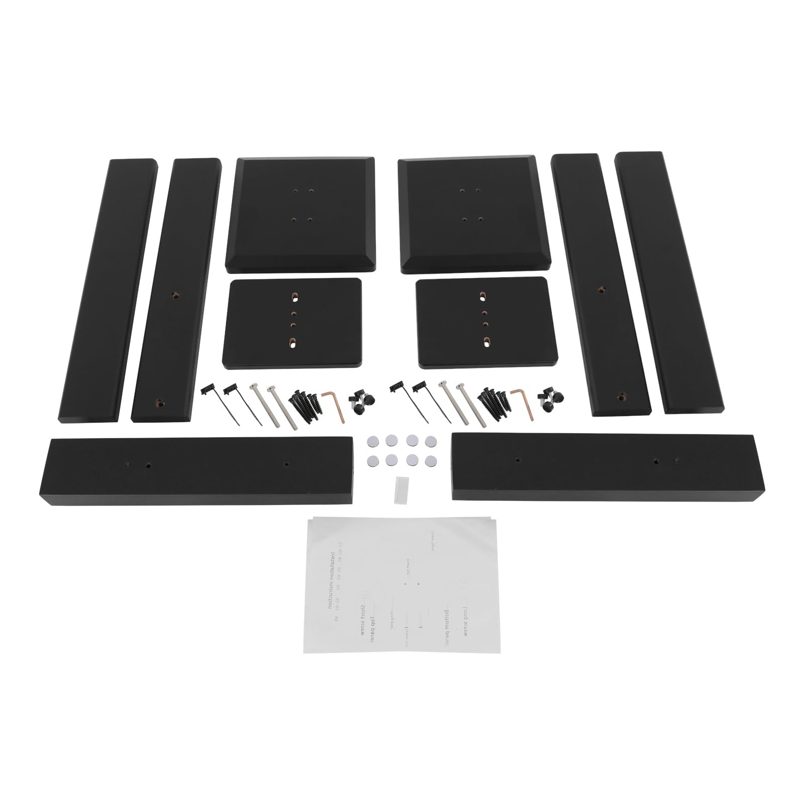 Juego de 2 soportes para altavoces, soporte de suelo con almohadillas antideslizantes. Capacidad máxima de carga: 30 kg. Rango de altura ajustable de 65 a 85 cm. Fácil montaje para barras
