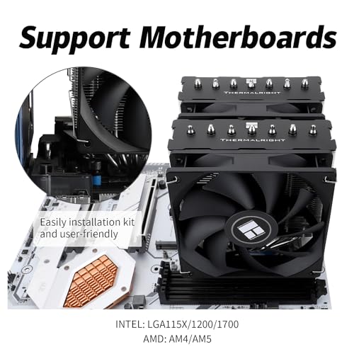 Image of Thermalrlght Phantom Spirit 120SE CPU Air Cooler, 7 Heat Pipes CPU Cooler,Dual 120mm TL-C12B V2 PWM Fan, AGHP 4.0 Technology, S-FDB Bearing, for AMD AM4 AM5 /Intel 1700 /1150 /1151 /1200 /1851