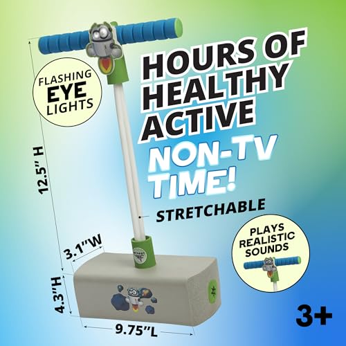Image of Flybar My First Foam Pogo Jumper for Kids Fun and Safe Pogo Stick for Toddlers, Durable Foam and Bungee Jumper for Ages 3 and up, Supports up to 250lbs, Rocket