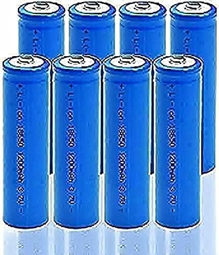 SCUHCVHH 1200 MAh 3.7V Large Capacity, 3.7V Top, ion Used to Charge The LED 1200 Times, 8 Pieces