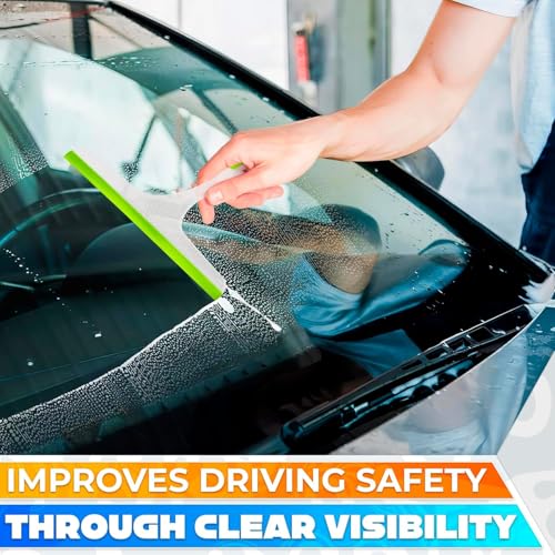 Image of Kitchen Wiper Squeegee for Cleaning Window Glass Tiles, Kitchen Table Platform, Car Auto Windshield (Multicolour) - Pack of 3 Pcs