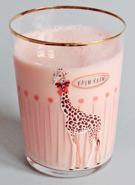 Yvonne Ellen Giraffe Print Hi Ball Glass, Multicolor