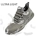QIJGS Running Shoes for Men Tennis Athletic Gym Sneakers Mesh Lightweight Sports Fashion Workout Casual Shoes-Dark Grey-10.5