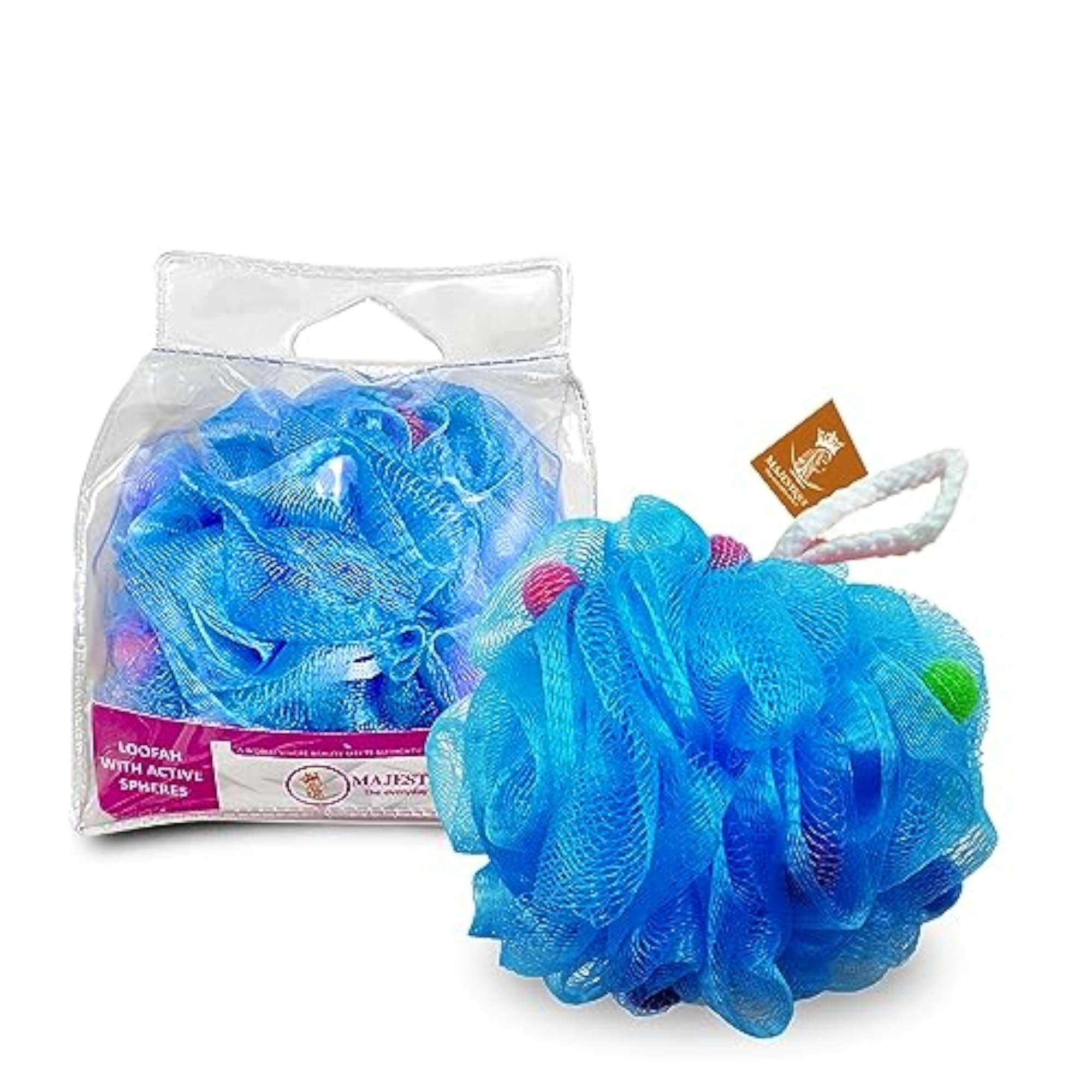 Active Pores Mesh Loofah, Gentle Exfoliating Body Scrubber
