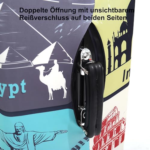 B,M, Suitcase Covers Suitcase Covers XL Covers for Suitcases Suitcase Covers Suitcase Covers Suitcase Protectors Suitcase Covers Elastic Suitcase Covers3