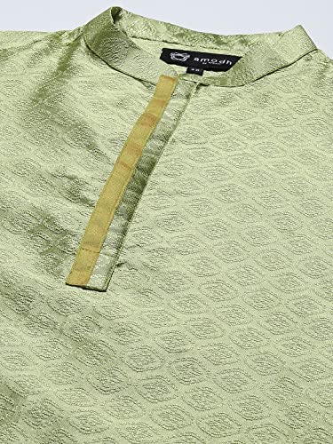 Image of Men's Navy Blue Cotton Festive Wear Regular Fit Woven Design Kurta | Indian Wedding Wear Kurta | Festive Ethnic Kurta