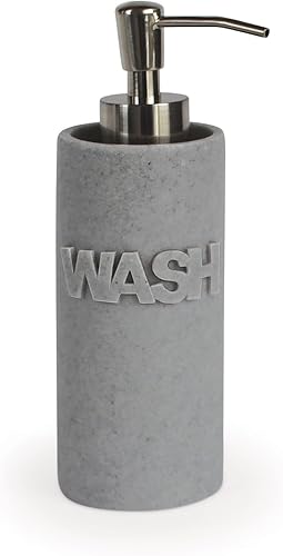 Dispensador de loción de resina en relieve de lavado