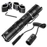 Bundle: Nitecore P12GT Flashlight CREE XP-L HI V3 LED -1000 Lumens w/GM03 Weapon Mount & Pressure...