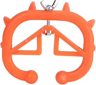 10pcs Cow Nose Thorn Thick Plastic Prevent Milk Sucking Calf Weaning Tool for Farm Livestock Cattle Supplies (Red)